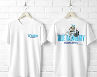 Big League Chew Shirt Big Rally Blue Raspberry Men's Graphic Tees