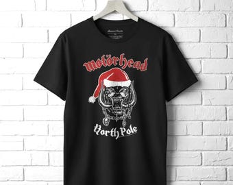 Motorhead North Pole T-Shirt Rock Metal Music Band Graphic Tee