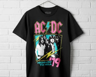 Retro ACDC World Tour 88 T-shirt Size.l - Etsy