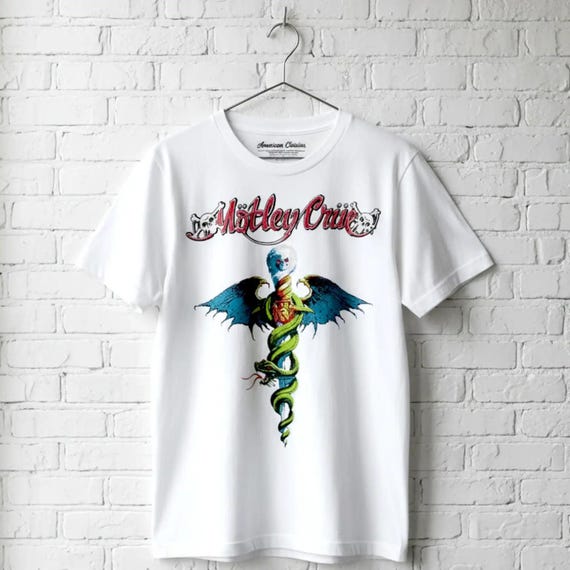 Motley Crue Dr Feelgood Album Art T-shirt: 80s Heavy Metal Band