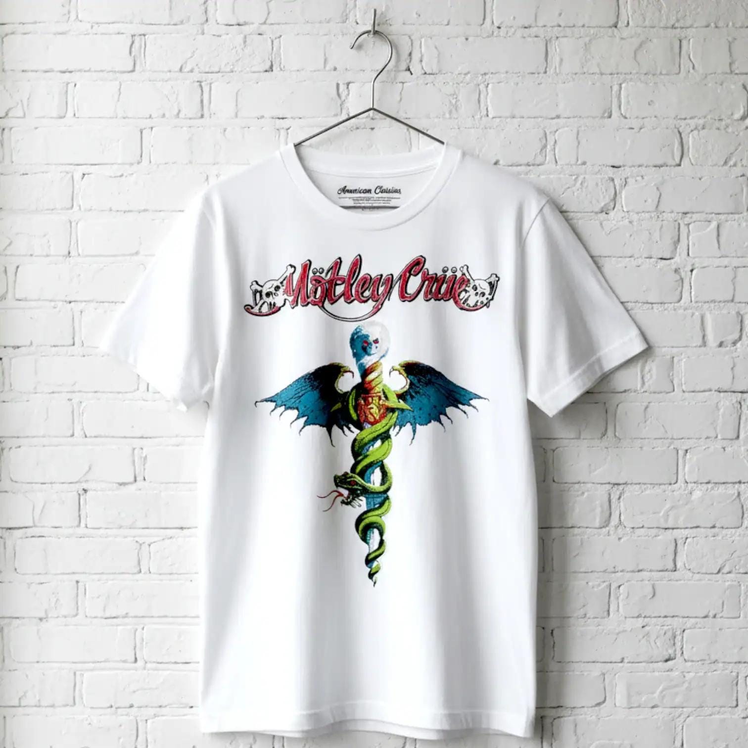 Motley Crue Dr Feelgood Album Art T-shirt: 80s Heavy Metal Band