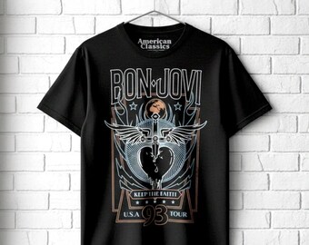 Bon Jovi Keep the Faith 1993 USA Tour Tee - Vintage Rock Band