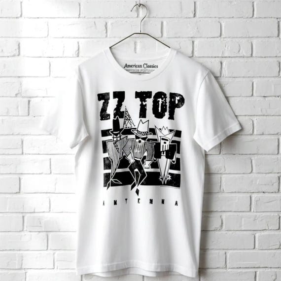 ZZ Top Antenna Album Cover T-shirt: Vintage Rock Band Concert