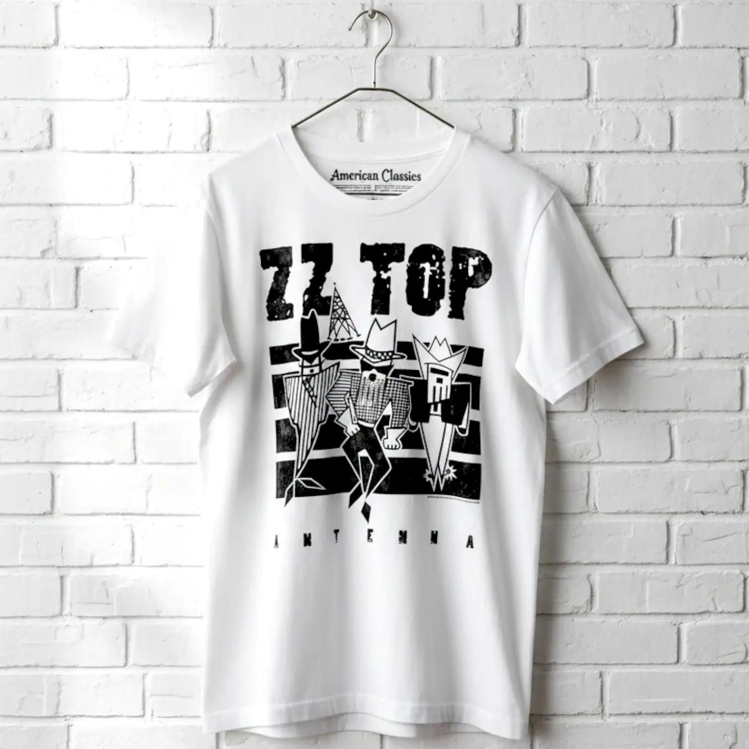 ZZ Top Antenna Album Cover T-shirt: Vintage Rock Band Concert