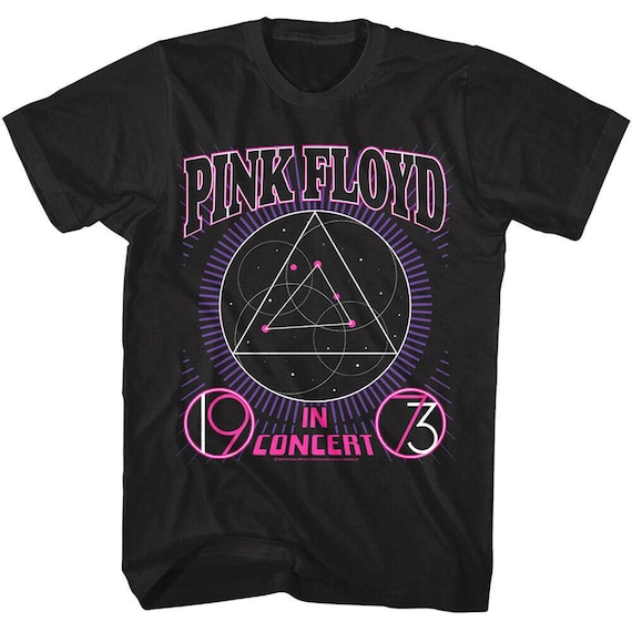 Pink Floyd 1973 Concert T-shirt: Dark Side Prism Art Space Rock