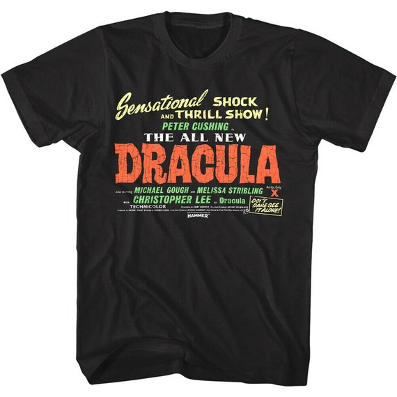 DRACULA Shirt Sensational Shock & Thrill Show Logo T-shirts - Etsy