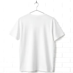 White t-shirt back