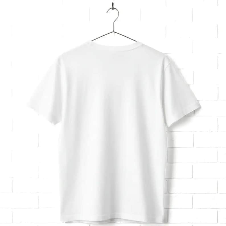 White t-shirt back