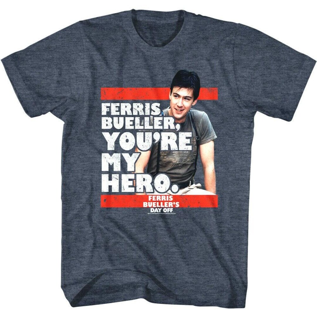 Ferris Bueller Men's T Shirt You're My Hero Comedy Movie Merch Tees - Etsy