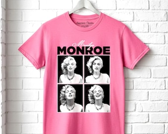 Marilyn Monroe Men's Shirt Candid Portrait American Icon Tees