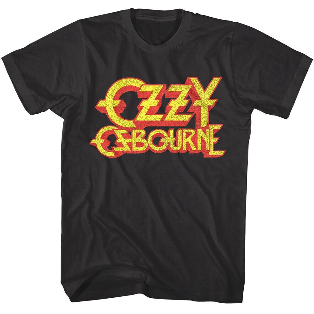 OZZY OSBOURNE Tee Vintage Logo Band Merch Big and Tall Shirts