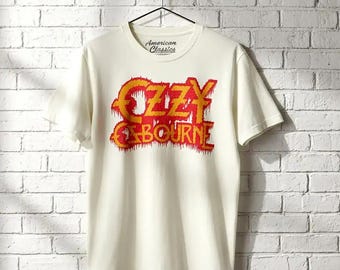 Ozzy Osbourne Bloody Logo Bleeding T-Shirt Heavy Metal Dark Prince Tee