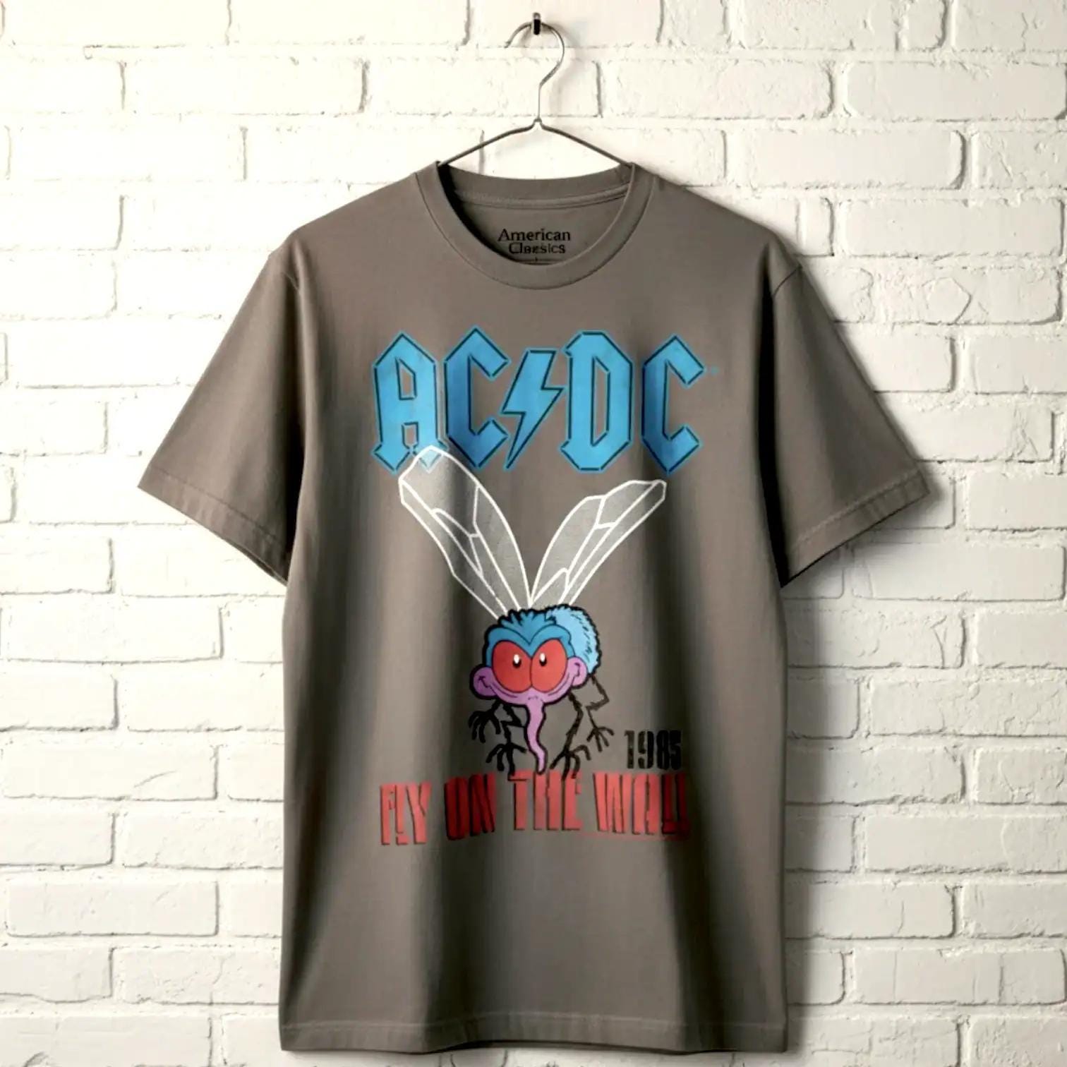 AC/DC Fly on the Wall Album Cover T-shirt: 1985 Rock Band Tee - Etsy