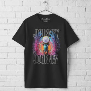 レア　70s バンドtee ライブ　Journey ビンテージ　ジャンニー Amazon.com: Journey '79 Tour Adult Black Short Sleeve T Shirt