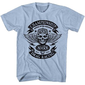 NHRA Pilot Skull Angel Men’s T Shirt