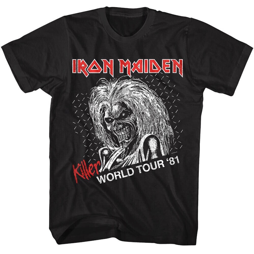 Iron Maiden Men's T-Shirt Killer World Tour 81 Shirts