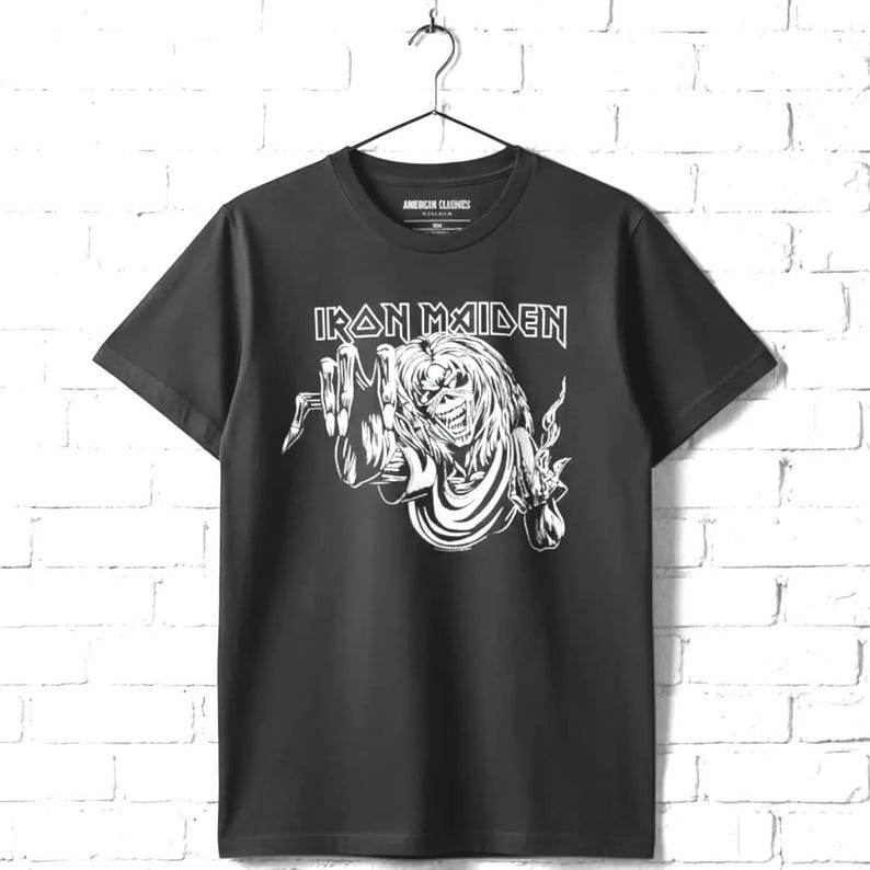 Iron Maiden Eddie the Head T-Shirt One Mascot Heavy Metal Rock Band Merch Tee bild 1