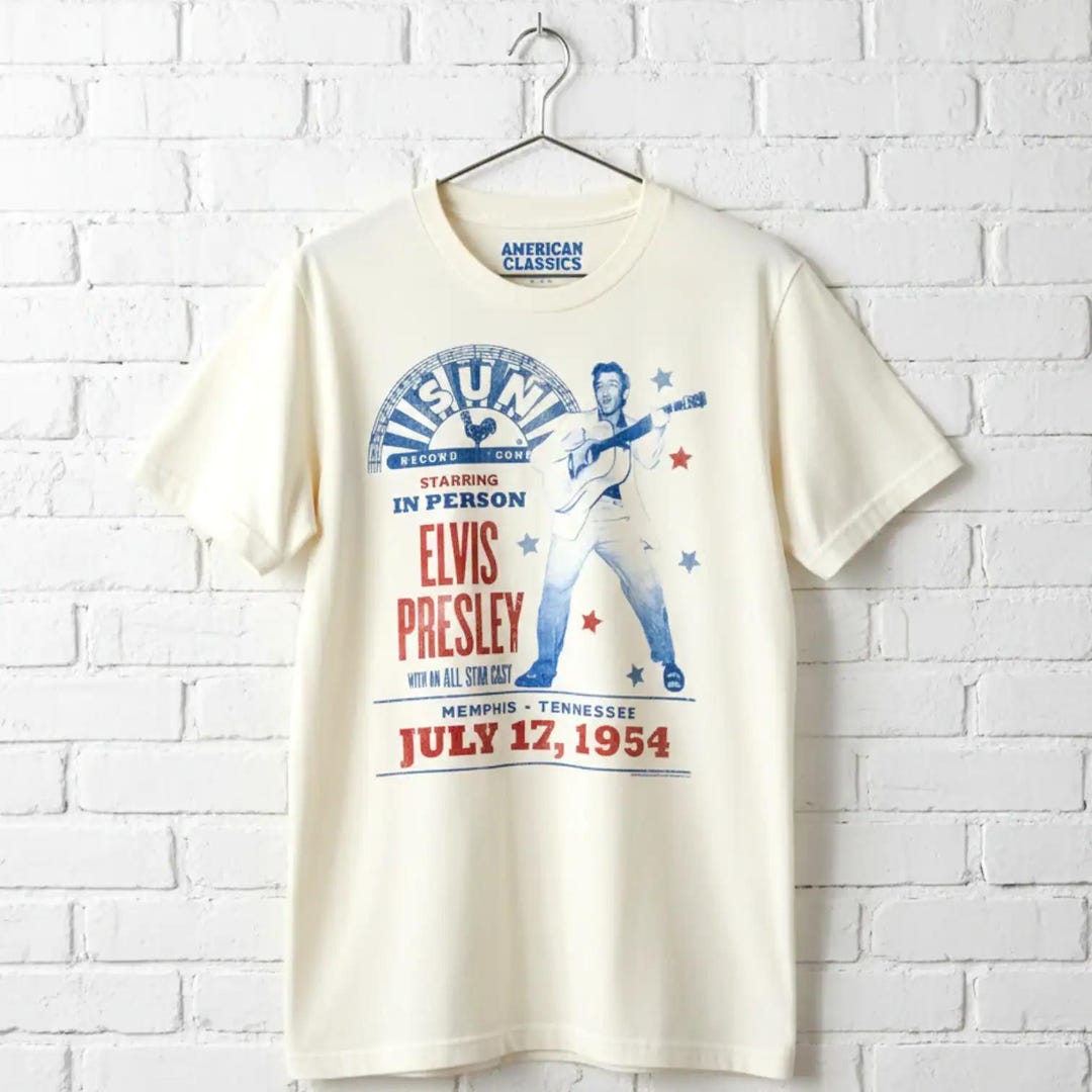 Elvis Presley Starring in Person Shirt Sun Records Memphis Tee