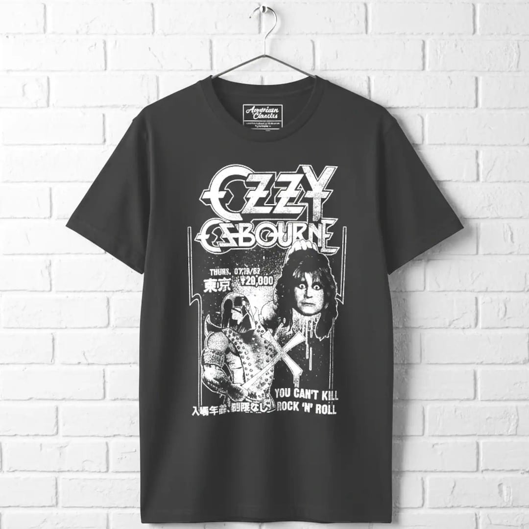 Ozzy Osbourne Executioner Japan 1982 T-shirt You Can't Kill Rock N