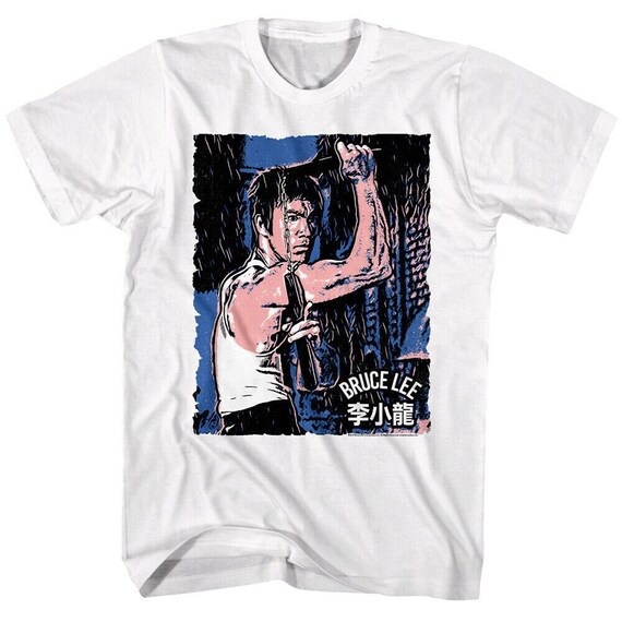 BRUCE LEE T shirt Nunchucks Sketch Graphic Tees Etsy Australia