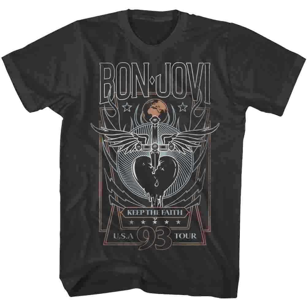 Bon Jovi Keep the Faith 1993 USA Tour Tee - Vintage Rock Band