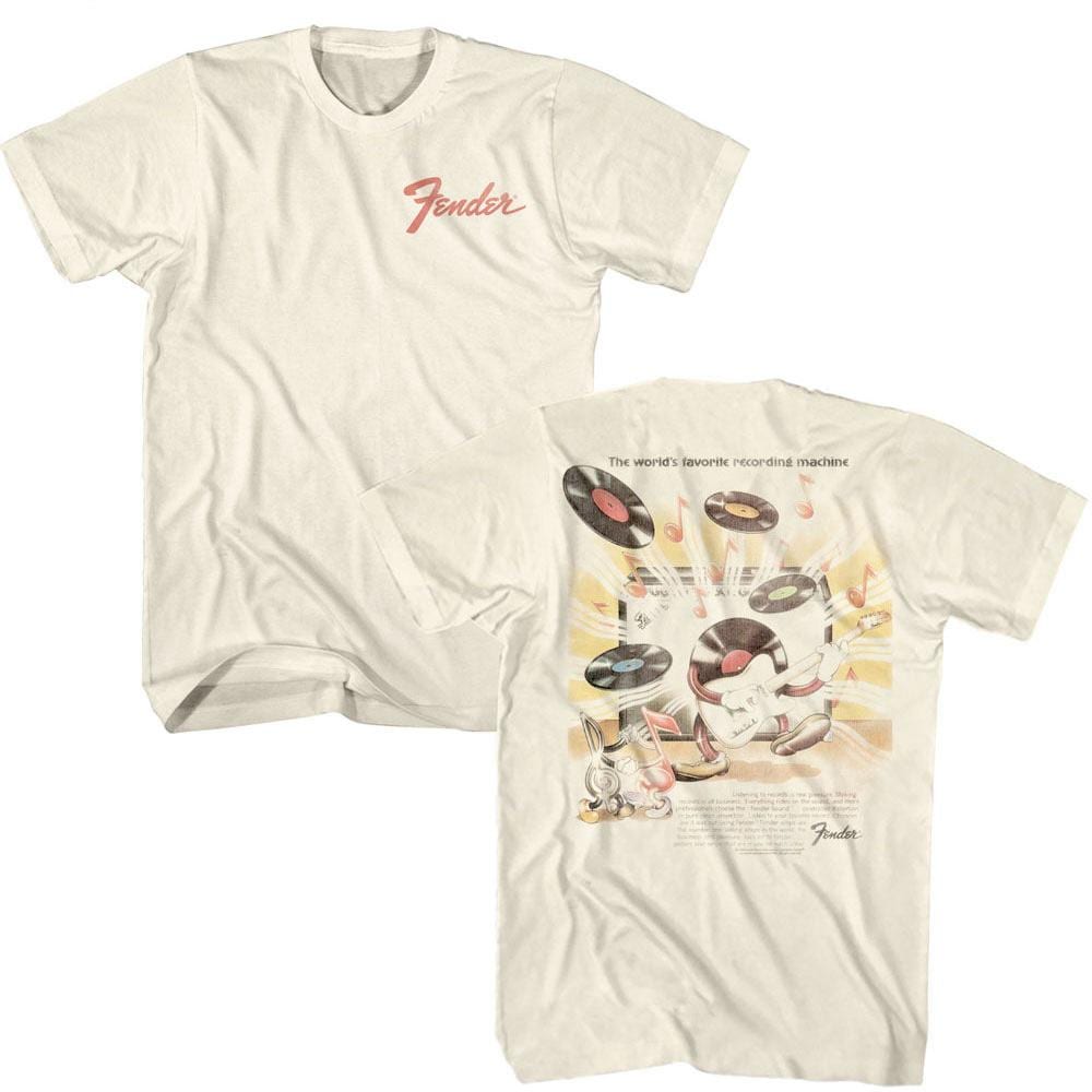 Fender Shirt Flying Vinyl Company Musical Retro Graphic Tees