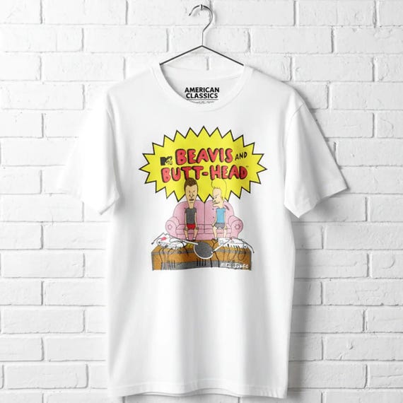 MTV Beavis and Butt-Head T-Shirt: 90s Cartoon Classic Apparel