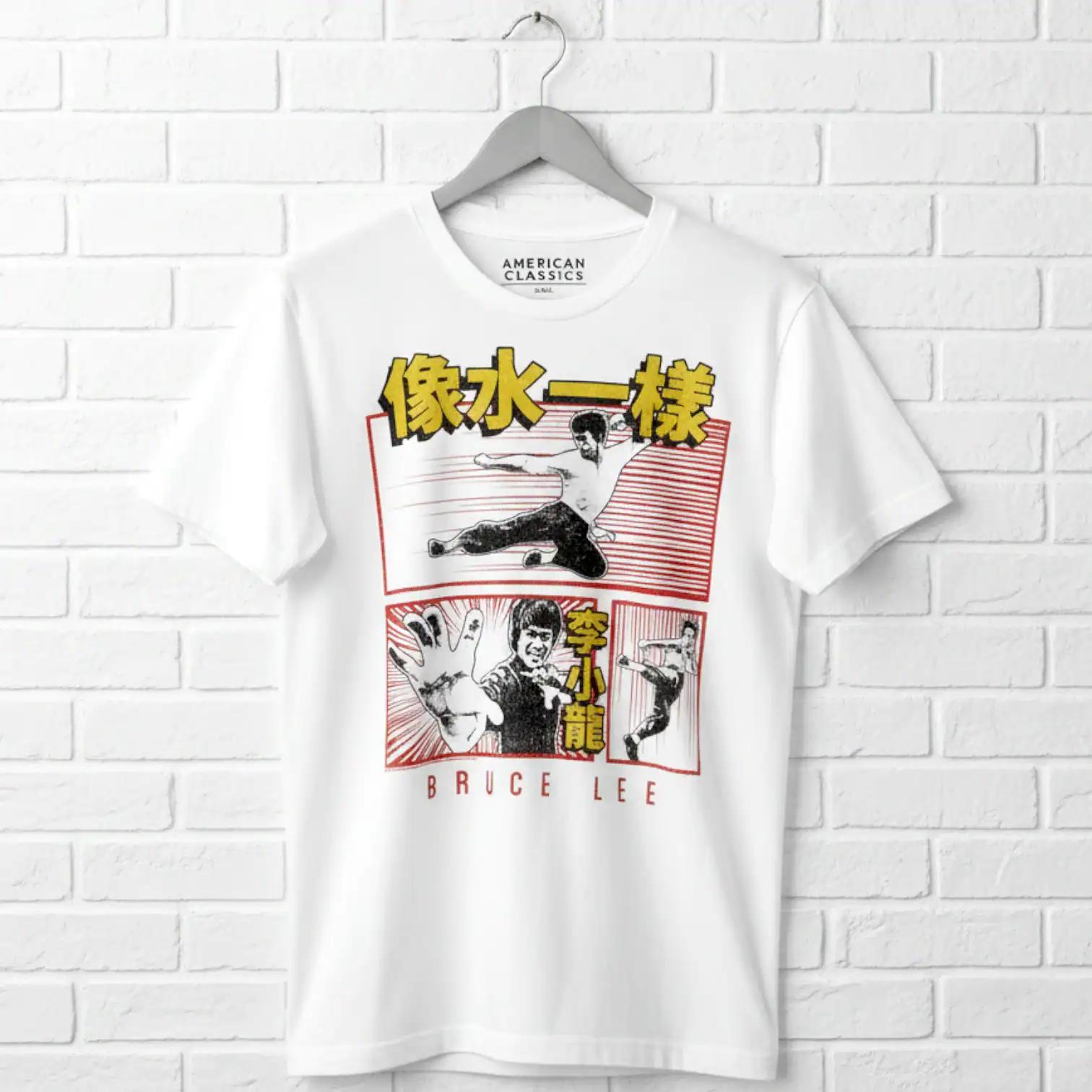 Bruce Lee T-shirt | Ninja Sketch Art Graphic Tee | Martial Artist 