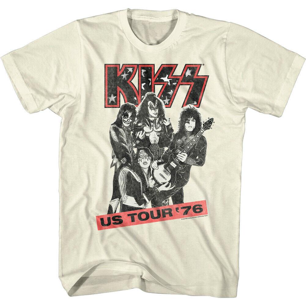 KISS Band Shirt US Tour 76 Glam Rock Band Photo Graphic Tee - Etsy