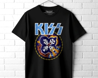 Officially Licensed Merch Kiss Love Gun Rock Band T-shirt - Etsy