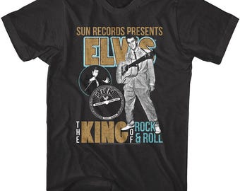 Elvis Presley Sun Records "The King" Concert Rock T-Shirt