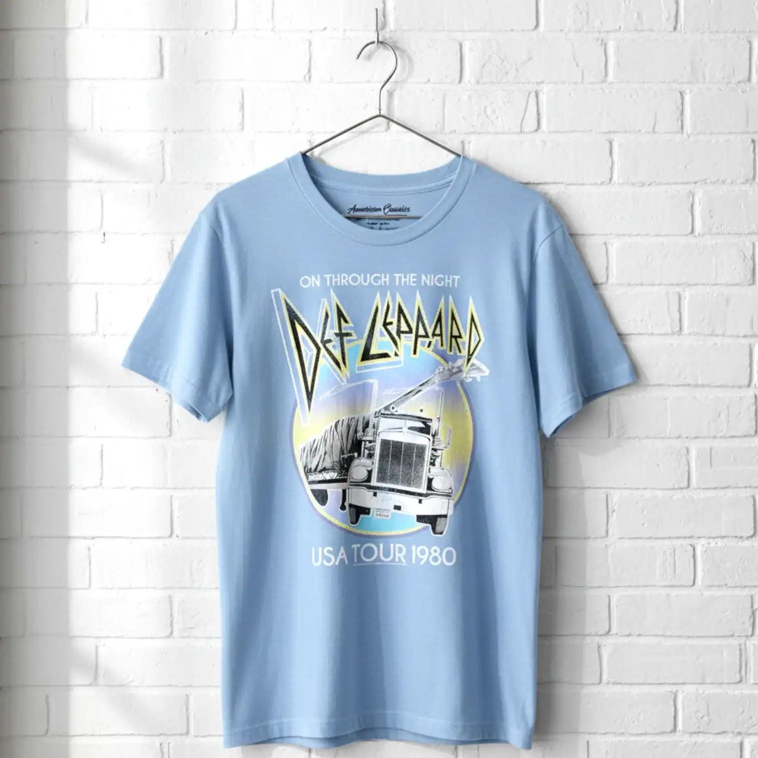 Def Leppard on Through the Night USA Tour 1980 T-shirt - Vintage