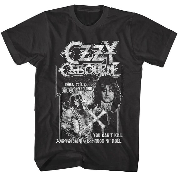 Ozzy Osbourne Executioner Japan 1982 T-shirt You Can't Kill Rock N