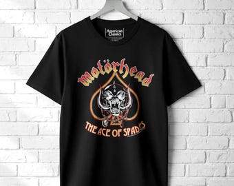 Motorhead Ace of Spades T-Shirt Snaggletooth Rock Band Tee