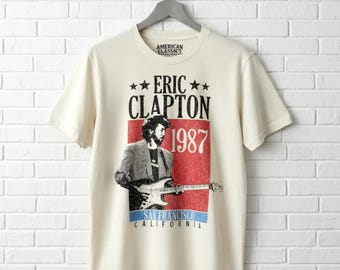 Eric Clapton 1987 San Francisco Concert T-shirt - Vintage Rock