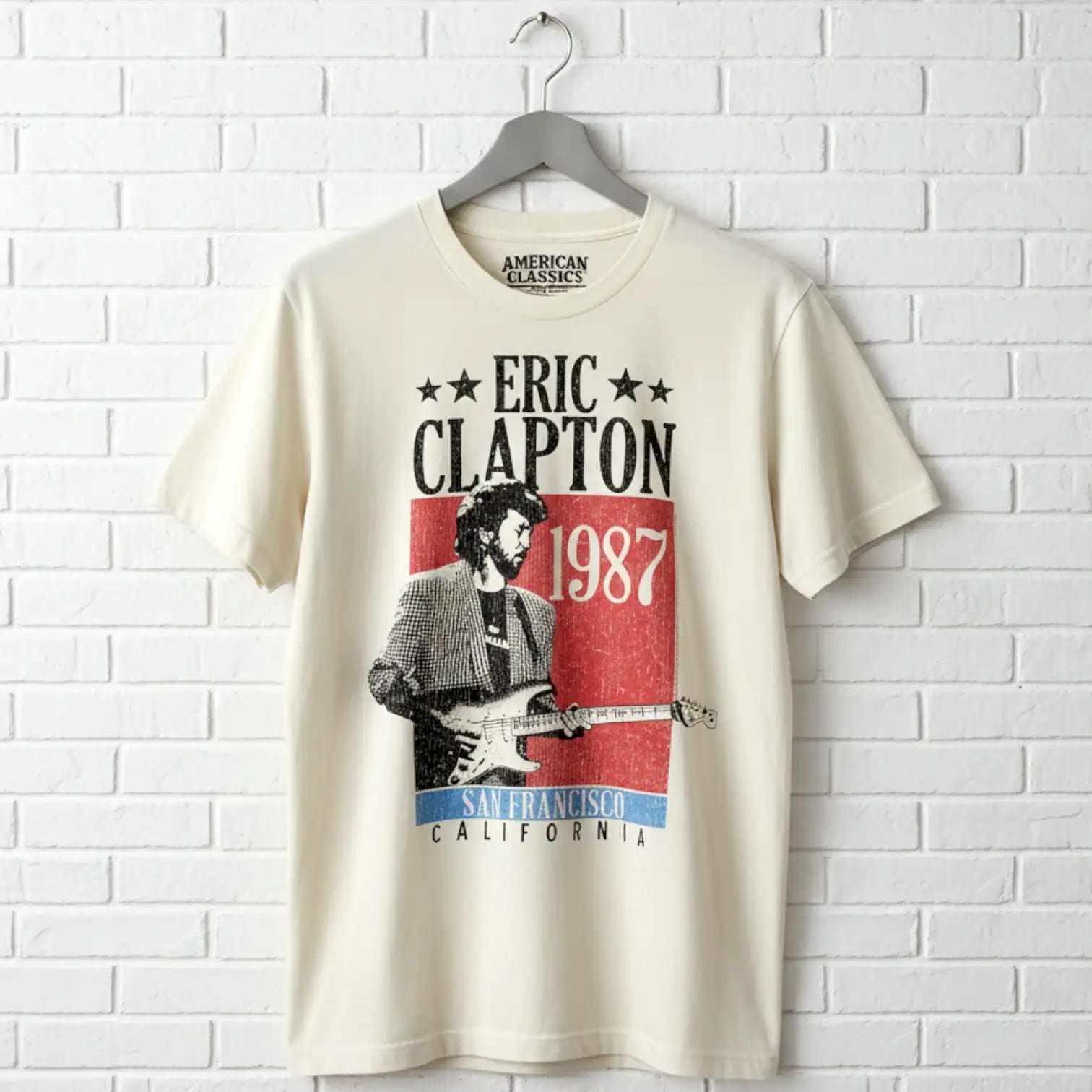 Eric Clapton 1987 San Francisco Concert T-shirt - Vintage Rock