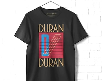 Duran Duran 80's Pop Logo T-Shirt Rock Band Concert Tour Tee