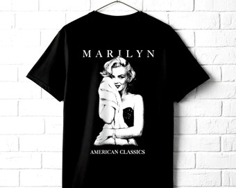 Marilyn Monroe T Shirt Towel Drying Hollywood Icon Graphic Tees