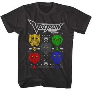 Voltron Legendary Defender T-shirt Lions Tacky Heads Men&#39;s Vintage T-shirt TV Show Merch Comic Cartoon Tops Christmas Gift For Him