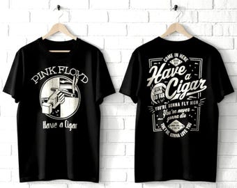 PINK FLOYD Men's T-Shirt Have A Cigar Lyrics Vintage Rock Band T-shirt Big and Tall Sizes Psychedelic Album Concert Tour Pink Floyd Merch
