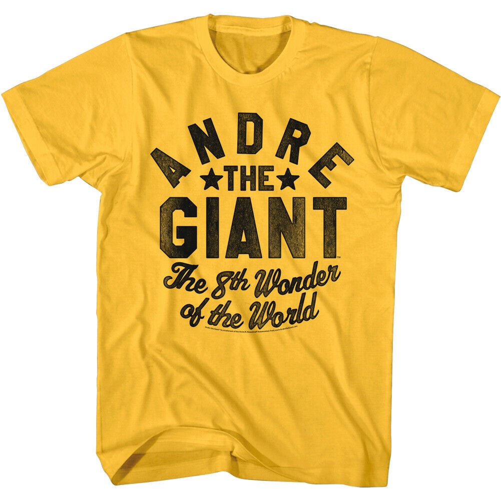 Andre The Giant Men's T-shirt The 8th Wonder of the World Tee Famous Wrestling Merch Legend Wrestler Top WrestleMania Champion Shirt