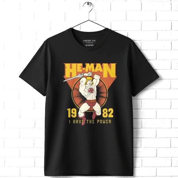 He-man Men's T Shirt I Have the Power 1982 Retro Cartoon Tees - Etsy