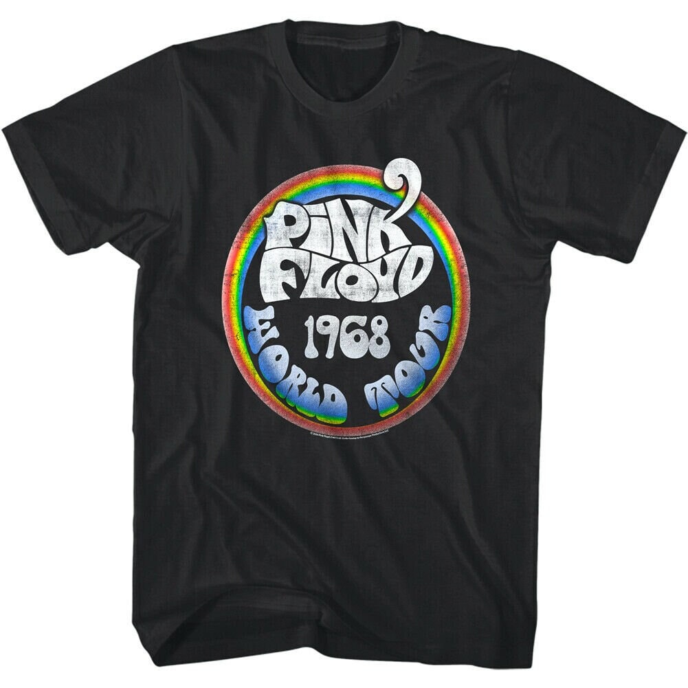 Buy PINK FLOYD T-shirt World Tour 1968 Rock and Roll Shirts Online 