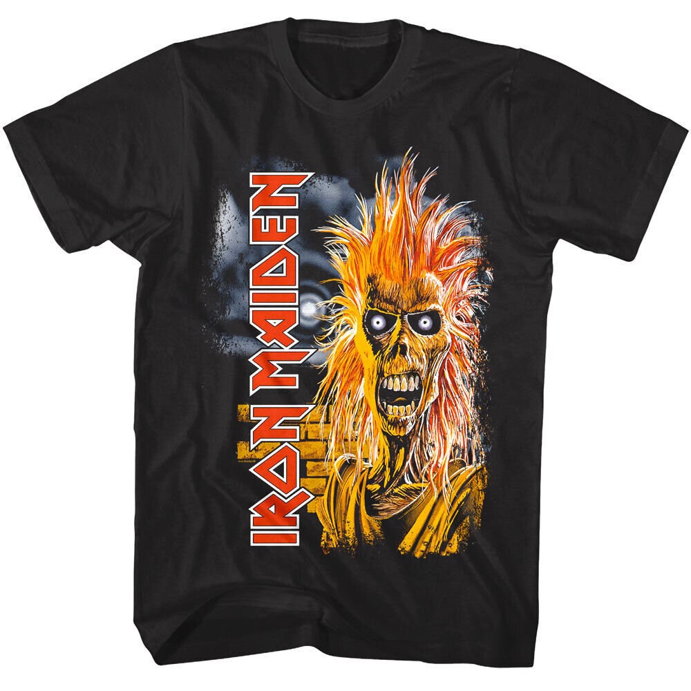 Maglietta Ufficiale Iron Maiden 'A Real Dead One' – Nera, In Cotone, Unisex, Per Adulti E Ragazzi, Autentico Merch Heavy Metal