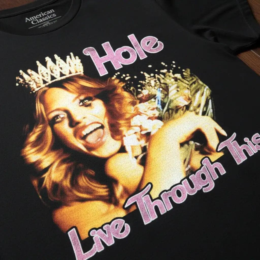 Hole Live Through This Album Cover T-shirt: Grunge Rock Band Merch