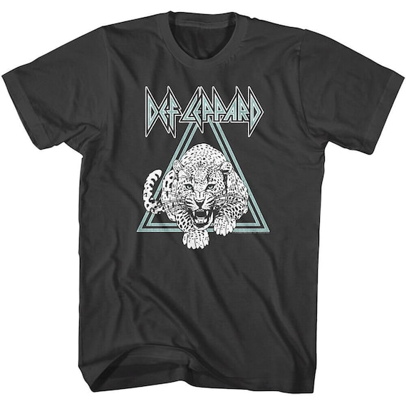 DEF LEPPARD T-shirt Leopard Attack Triangle Frame Shirts - Etsy