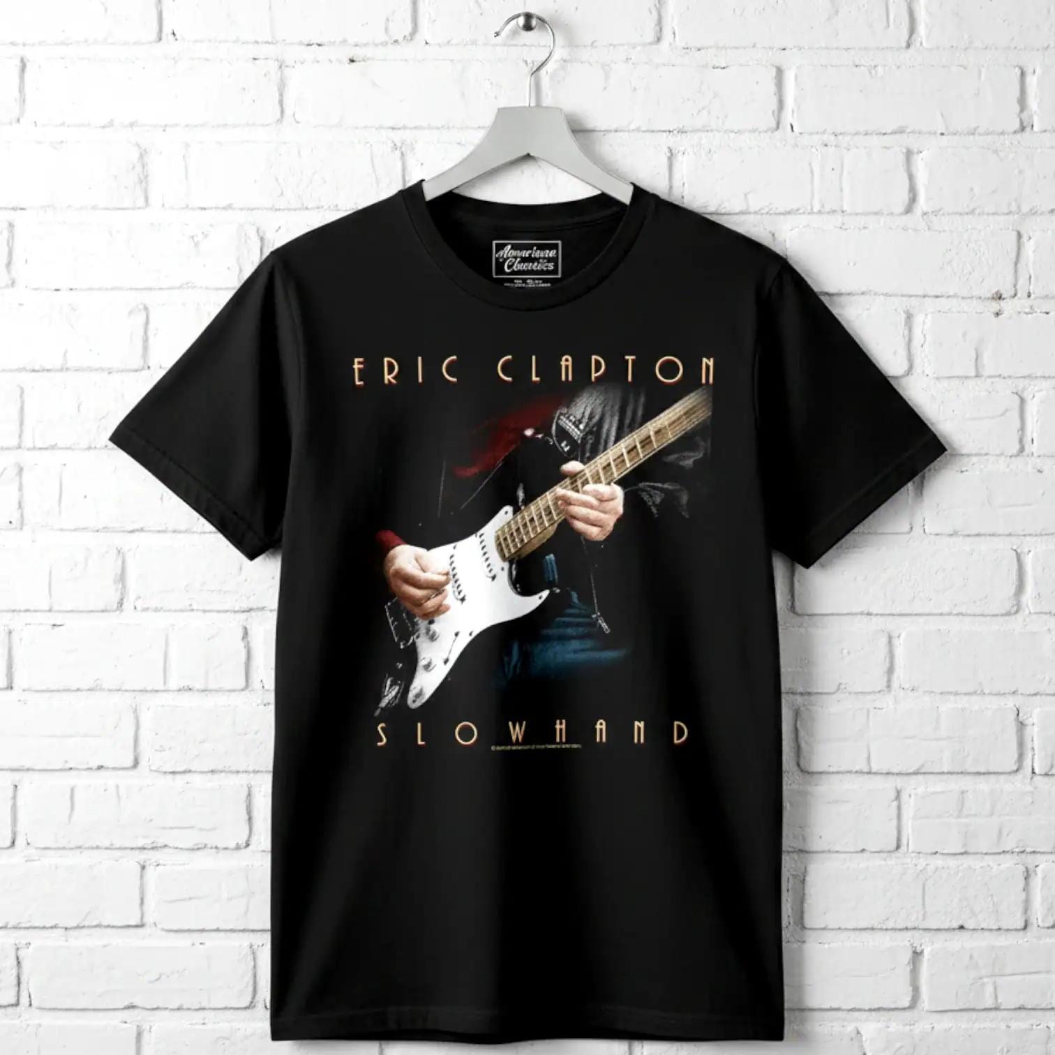 Eric Clapton Slowhand Album Cover Black T-shirt - Rock Legend