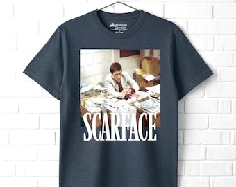 Scarface Men's T Shirt Tony Montana Cash Gangster Movie Tees