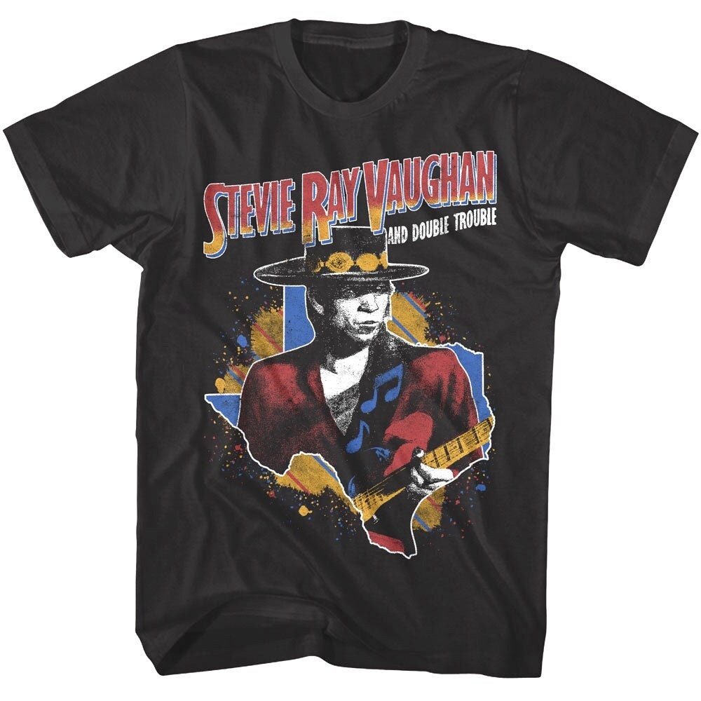 Stevie Ray Vaughan T Shirt Texan Blues Rock Vintage Graphic