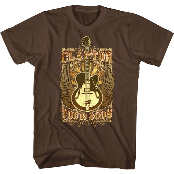 Eric Clapton Men's T-shirt World Tour 2008 Graphic Tee North